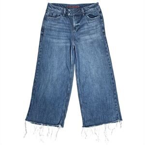 LUCKY BRAND Cropped Wide Leg Liquid Denim Luxe Palazzo Jeans Size 6/28